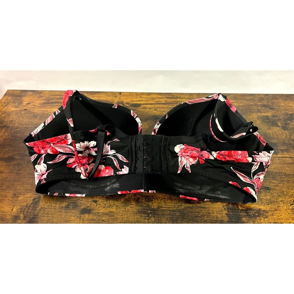 Cacique x Lane Bryant 42DD No-Wire T-Shirt Bra Floral Lightly Lined Wireless - Picture 5 of 12